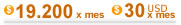 Streaming 48Kbps a 50 oyentes $ 19200 mensual