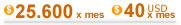 Streaming 64Kbps a 50 oyentes $ 25600 mensual